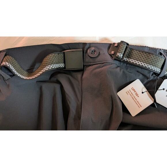 NOUKOW Outdoor Hiking Pants Mens 2XL Gray Quick Dry SPF 50+ 6 Zipper Pockets - Picture 7 of 10